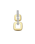 14K bicolor goud geel/wit hanger schakel diamant 0.13ct h si 4208887 - PansiteNederland.nl