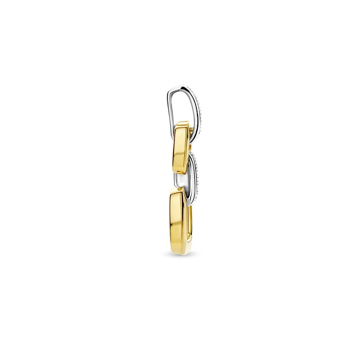 Fantasy Collection Hanger schakel diamant 0.13ct h si 14K bicolor goud