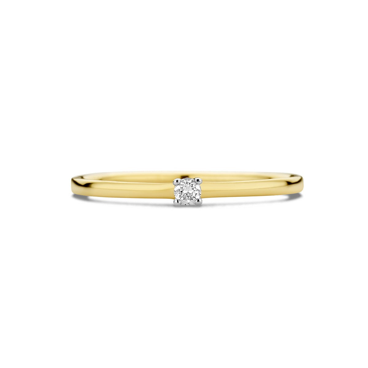 Fantasy Collection Aanzoeksring diamant 0.05ct h si 14K bicolor goud
