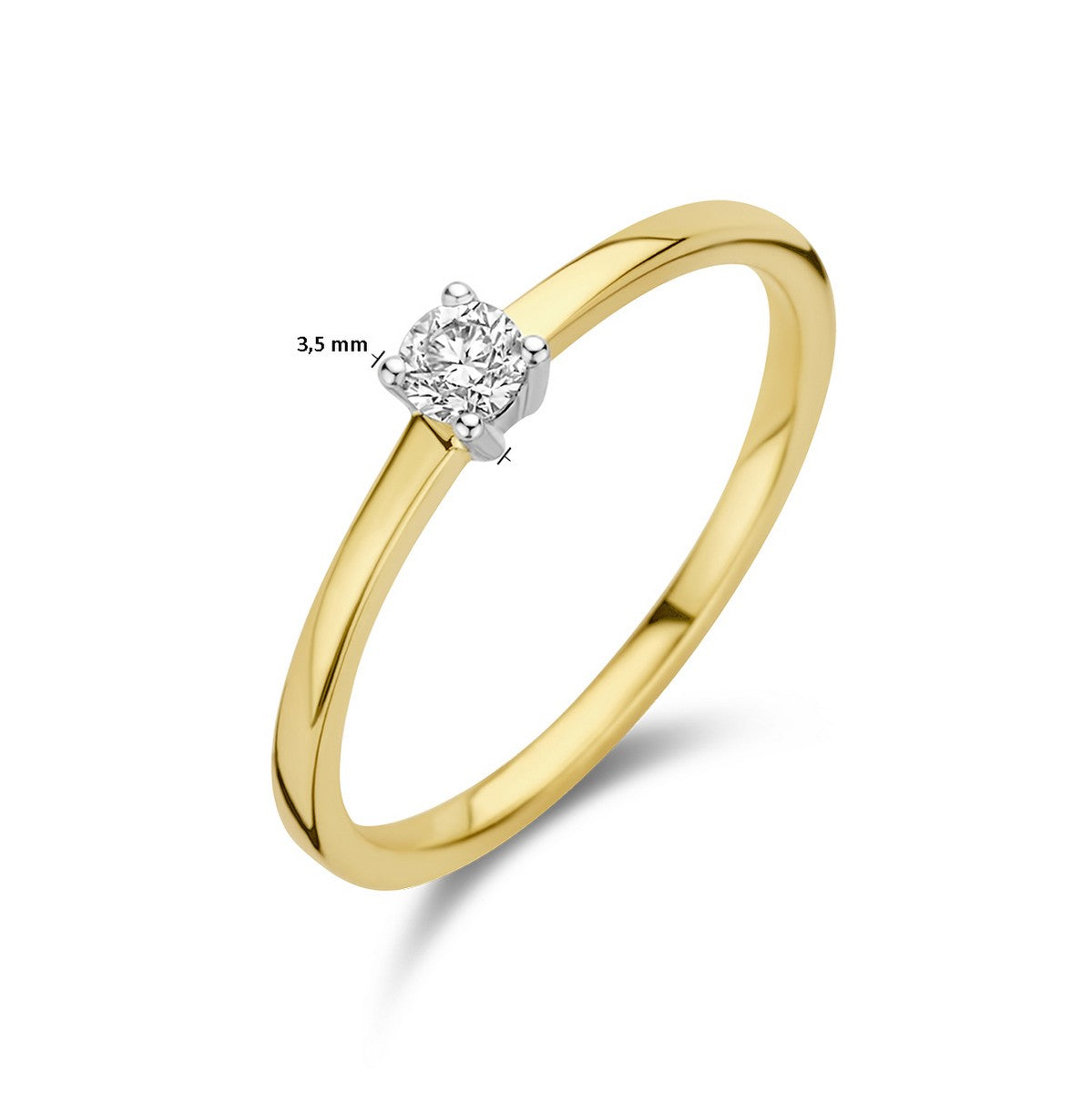 Fantasy Collection Ring diamant 14K bicolor goud