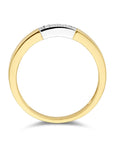 14K Bicolor Geel- En Witgoud Geel/Wit Ring Diamant 0.07Ct H Si 4208912 - PansiteNederland.nl