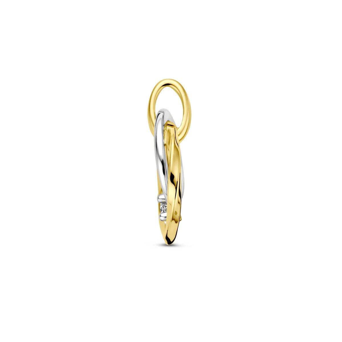 Fantasy Collection Hanger diamant 0.03ct h si 14K bicolor goud