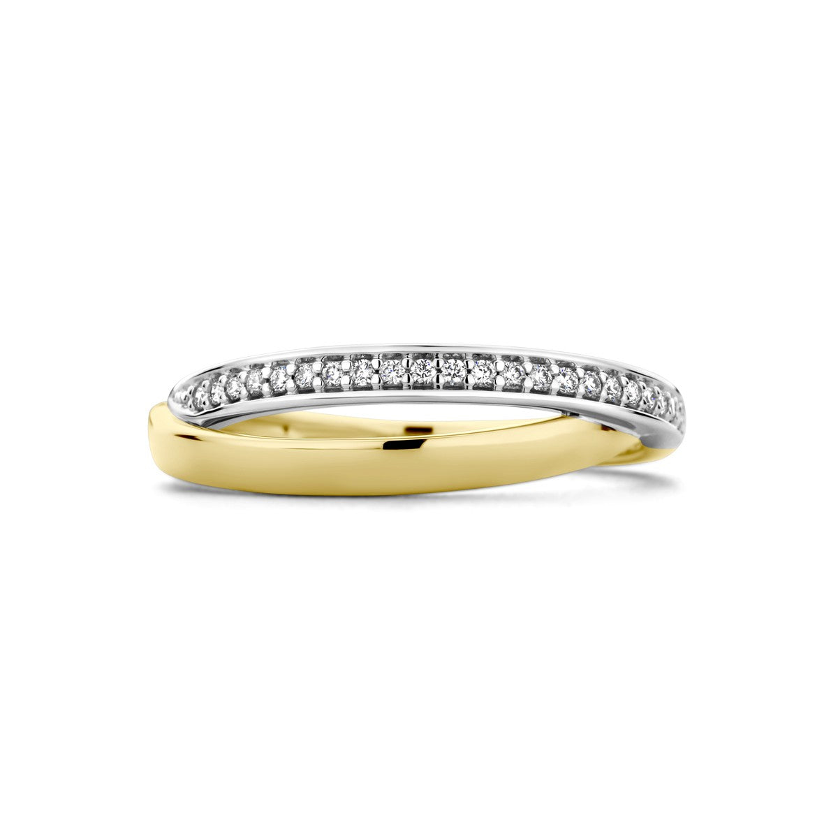 Fantasy Collection Ring diamant 0.08ct h si 14K bicolor goud