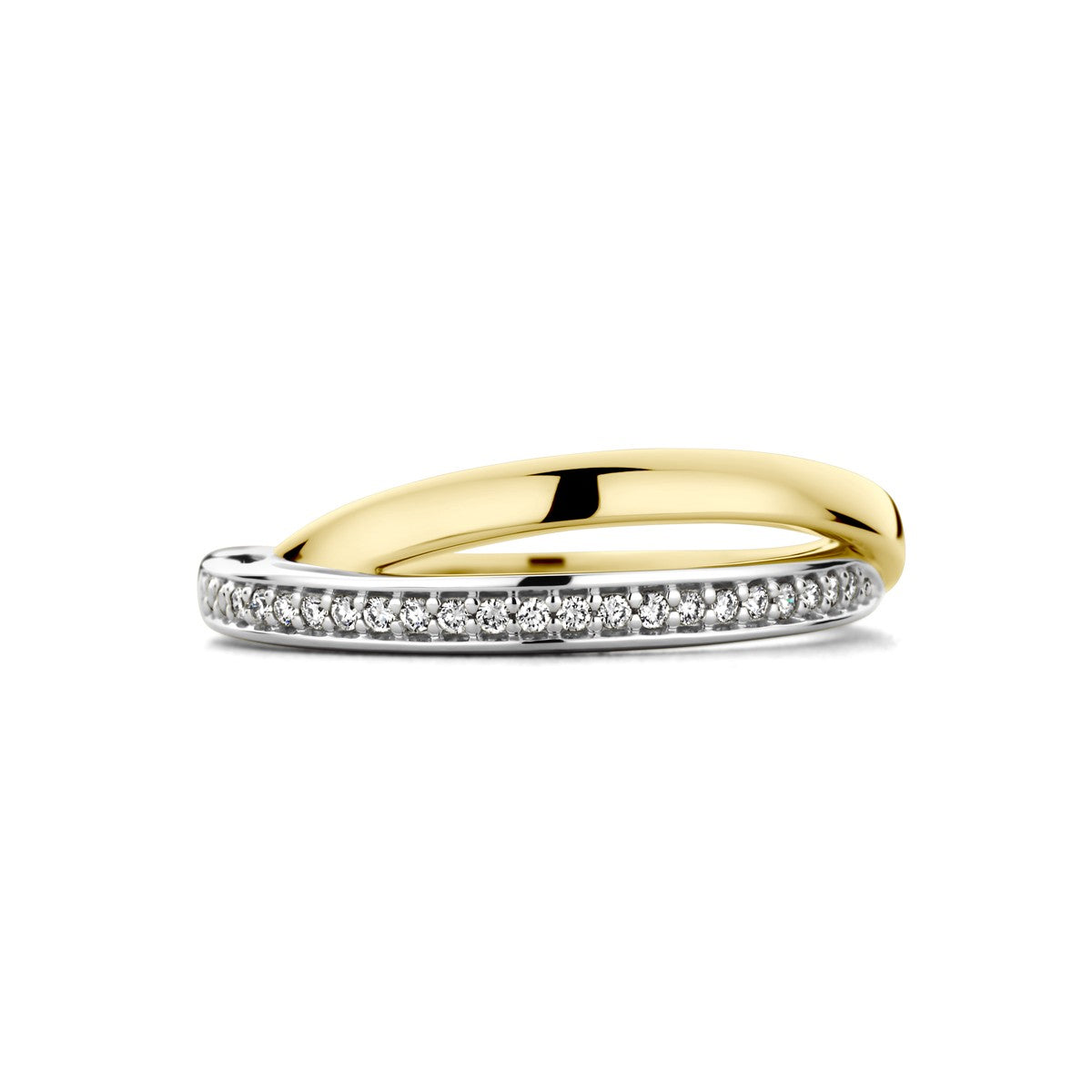 Fantasy Collection Ring diamant 0.08ct h si 14K bicolor goud