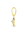 14K bicolor goud geel/wit hanger bloem 4208990 - PansiteNederland.nl