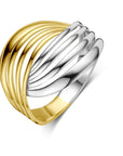 14K bicolor goud geel/wit Ring 14K Bicolor Goud Geel/Wit - 4209025 - PansiteNederland.nl