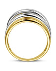 14K bicolor goud geel/wit Ring 14K Bicolor Goud Geel/Wit - 4209029 - PansiteNederland.nl