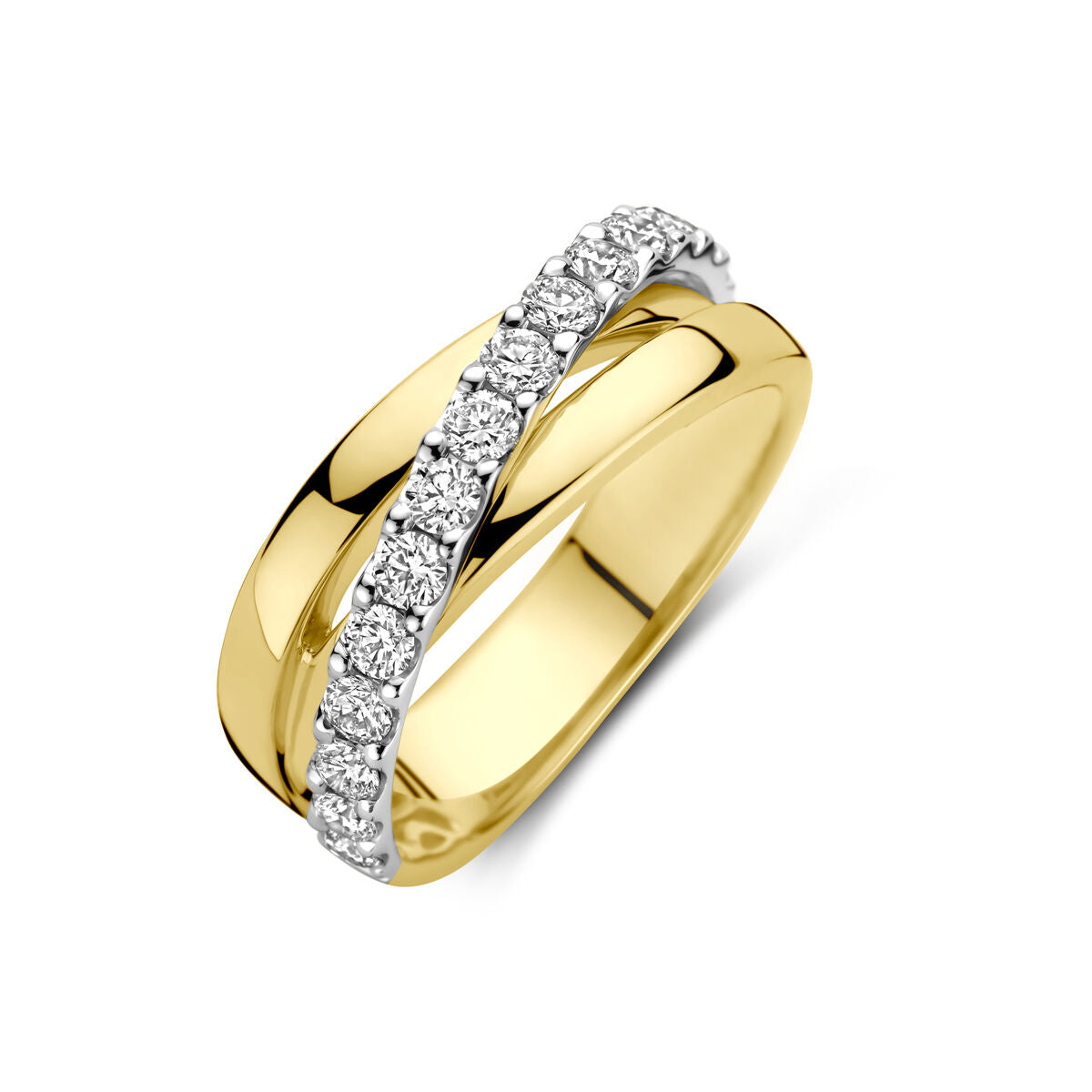 Fantasy Collection Ring diamant 0.67ct h si 14K bicolor goud