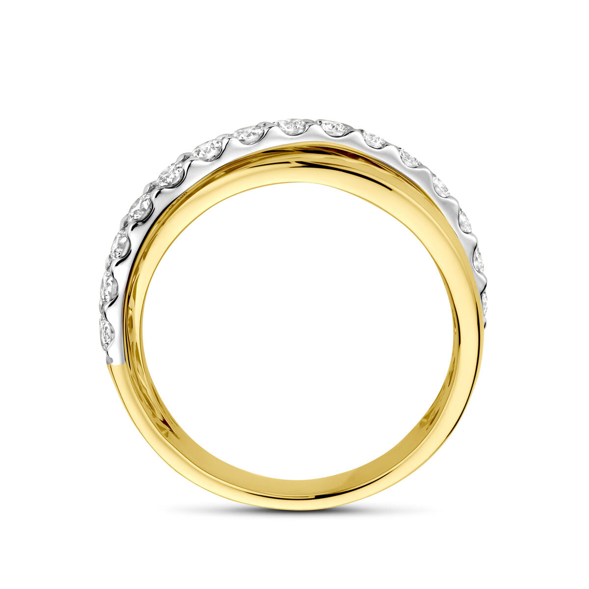 Fantasy Collection Ring diamant 0.67ct h si 14K bicolor goud