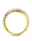 14K bicolor goud geel/wit ring diamant 0.67ct h si - 4209035 - PansiteNederland.nl