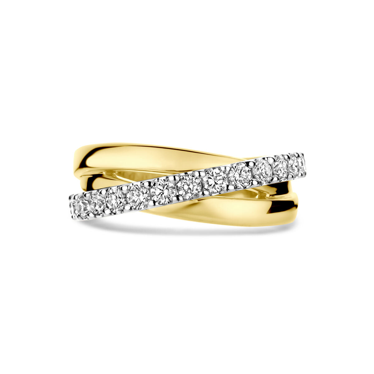 Fantasy Collection Ring diamant 0.67ct h si 14K bicolor goud