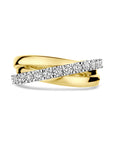 14K bicolor goud geel/wit ring diamant 0.67ct h si - 4209035 - PansiteNederland.nl