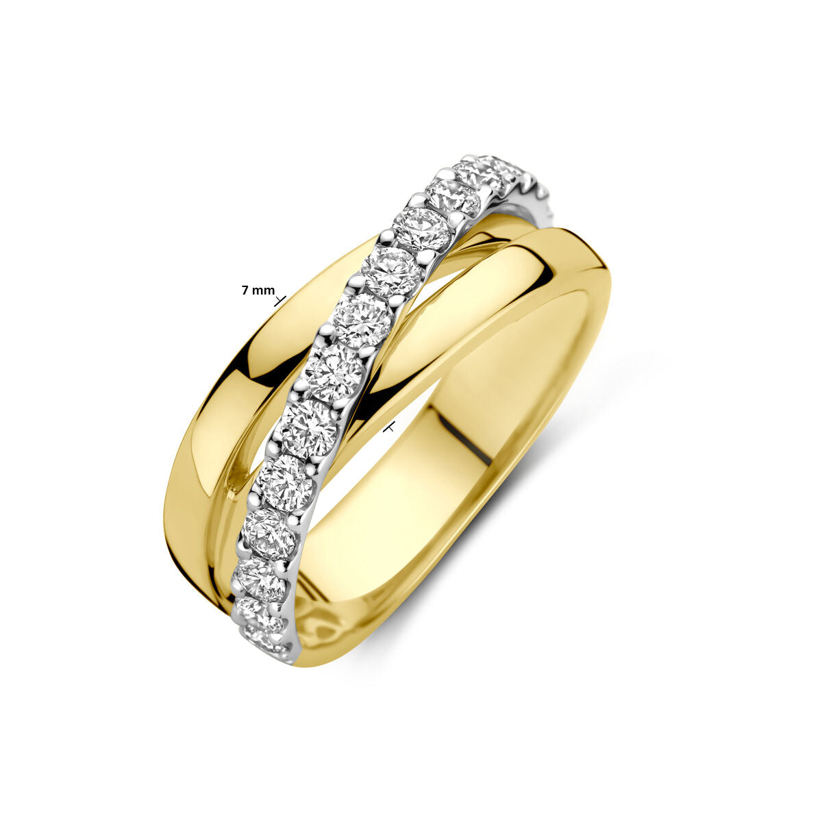 Fantasy Collection Ring diamant 0.67ct h si 14K bicolor goud