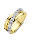 14K bicolor goud geel/wit ring diamant 0.67ct h si - 4209035 - PansiteNederland.nl