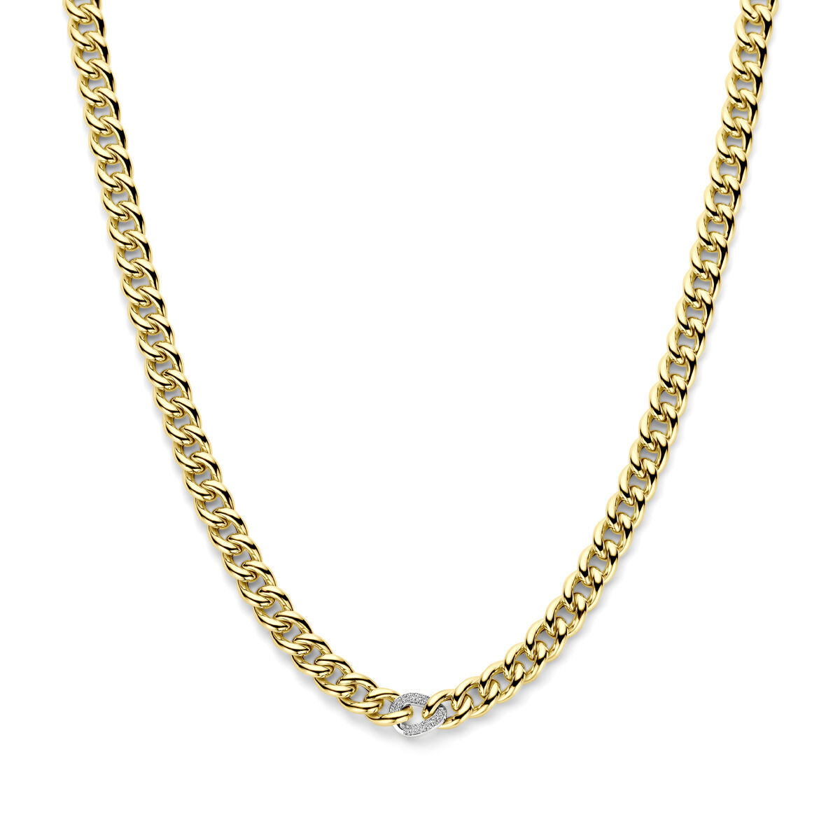 Fantasy Collection 14K Bicolor Gouden Diamanten Ketting voor Dames 4209040