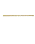 14K Bicolor Goud Geel/Wit Collier Gourmette Diamant 0.12Ct H Si 8,5 Mm 45 Cm - 4209040 - PansiteNederland.nl