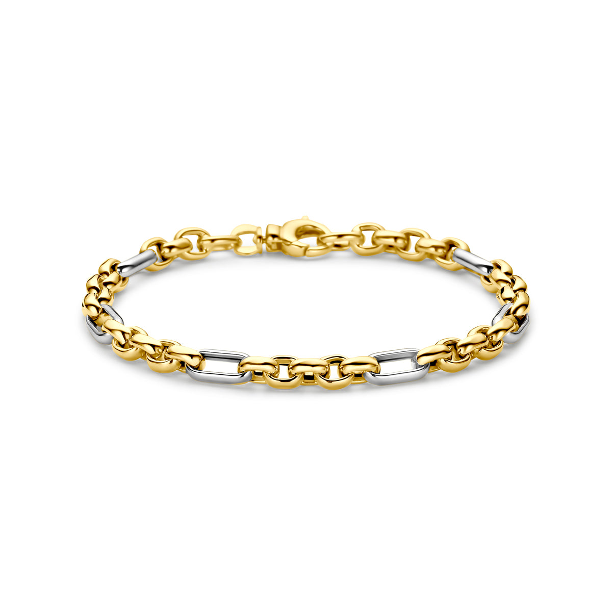 Fantasy Collection Armband 14K bicolor goud 5,1 mm 19 cm