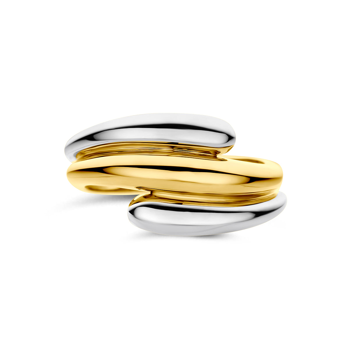 Ring 14K bicolor goud 11.5 mm