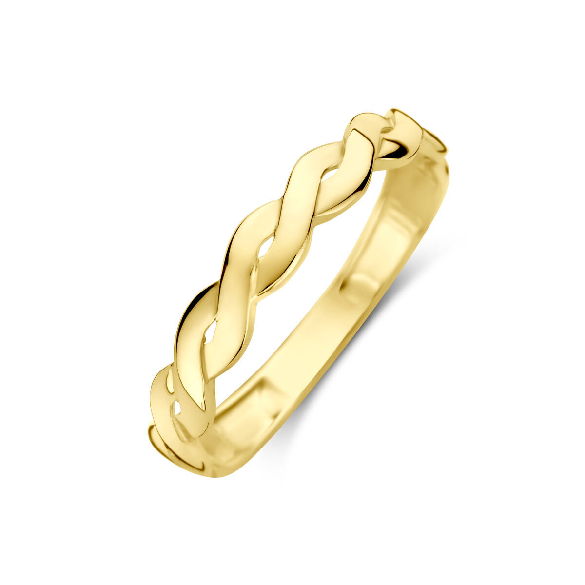 Ring gedraaid 14K geelgoud