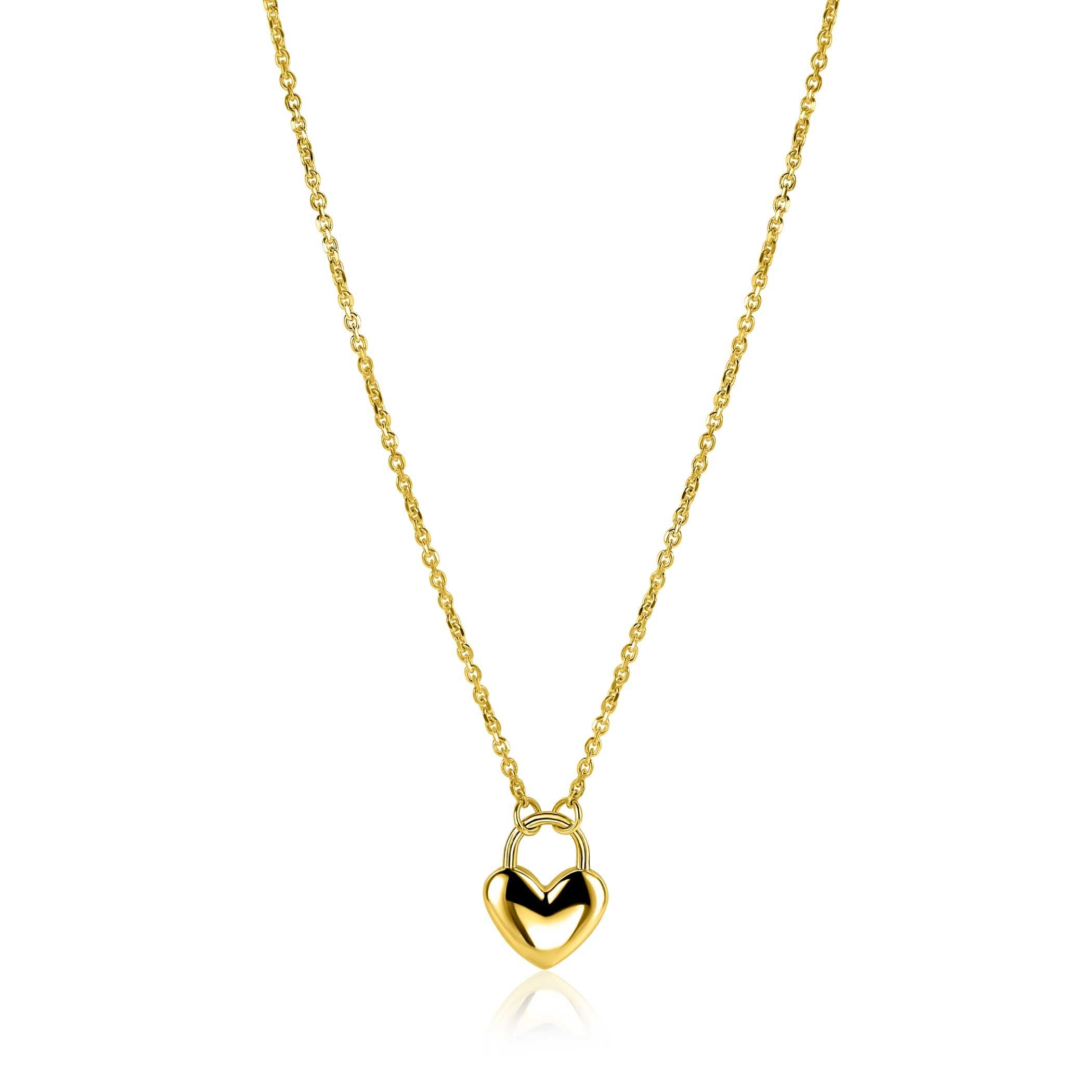 ZINZI Verguld Zilveren Ketting 42-45 cm - ZIC2673G