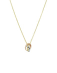 14K tricolor goud collier tricolor 41 - 43 - 45 cm 4300553 - PansiteNederland.nl