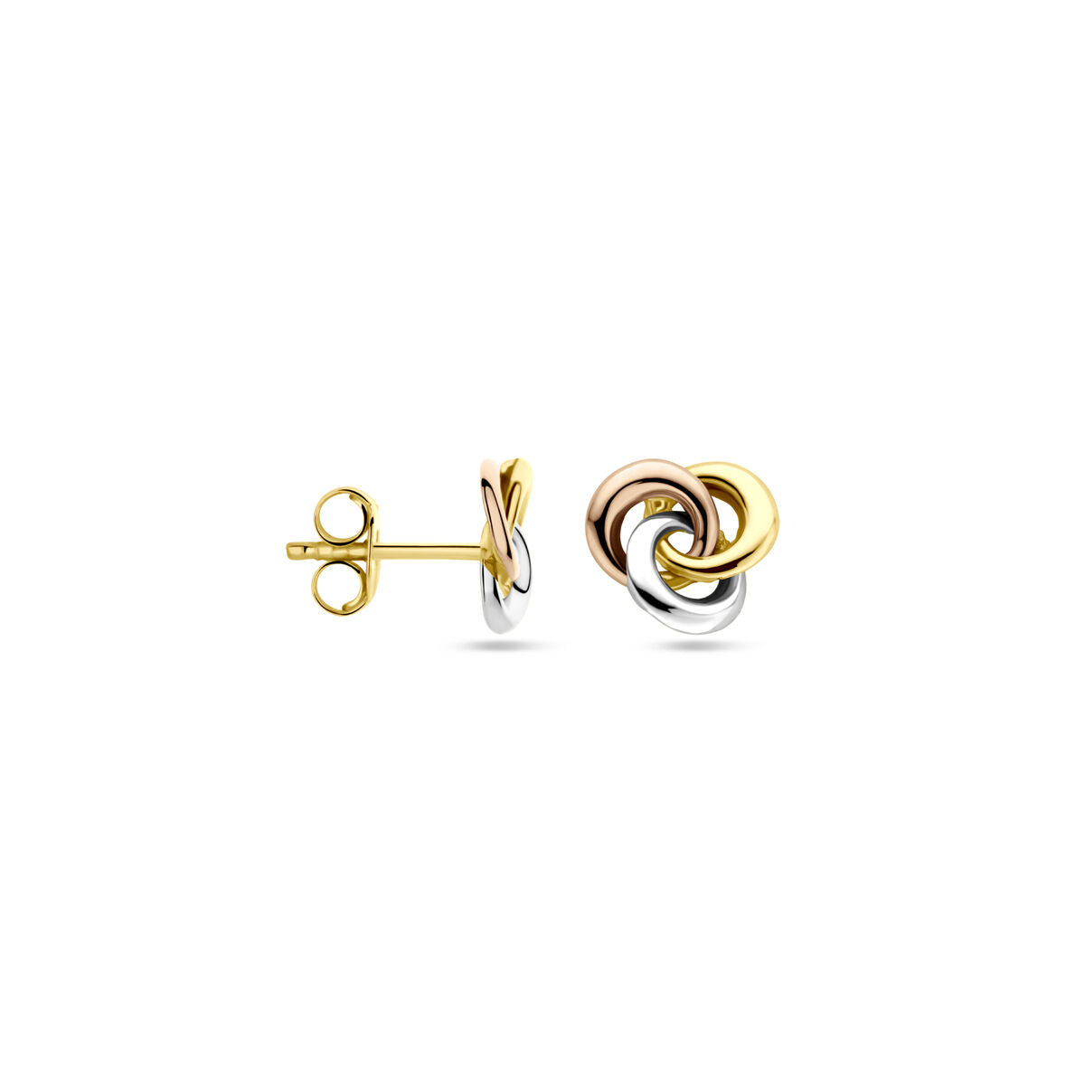 Fantasy Collection Oorbellen 7 mm 14K tricolor goud