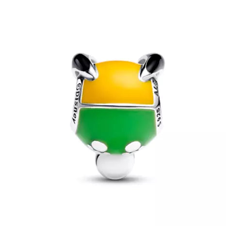 Pandora Disney Pluto Bedel Zilver met Zwart Oranje en Groen Emaille 793982C01