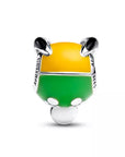 Pandora Disney Pluto Bedel Zilver met Zwart Oranje en Groen Emaille 793982C01