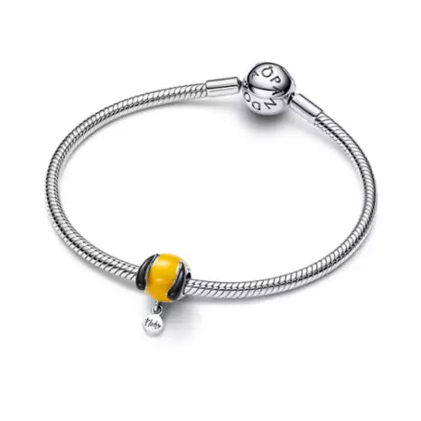 Pandora Disney Pluto Bedel Zilver met Zwart Oranje en Groen Emaille 793982C01