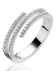 ZINZI zilveren multi-look ring (6mm breed) met 3 banen bezet met witte zirkonia ZIR2727 - PansiteNederland.nl