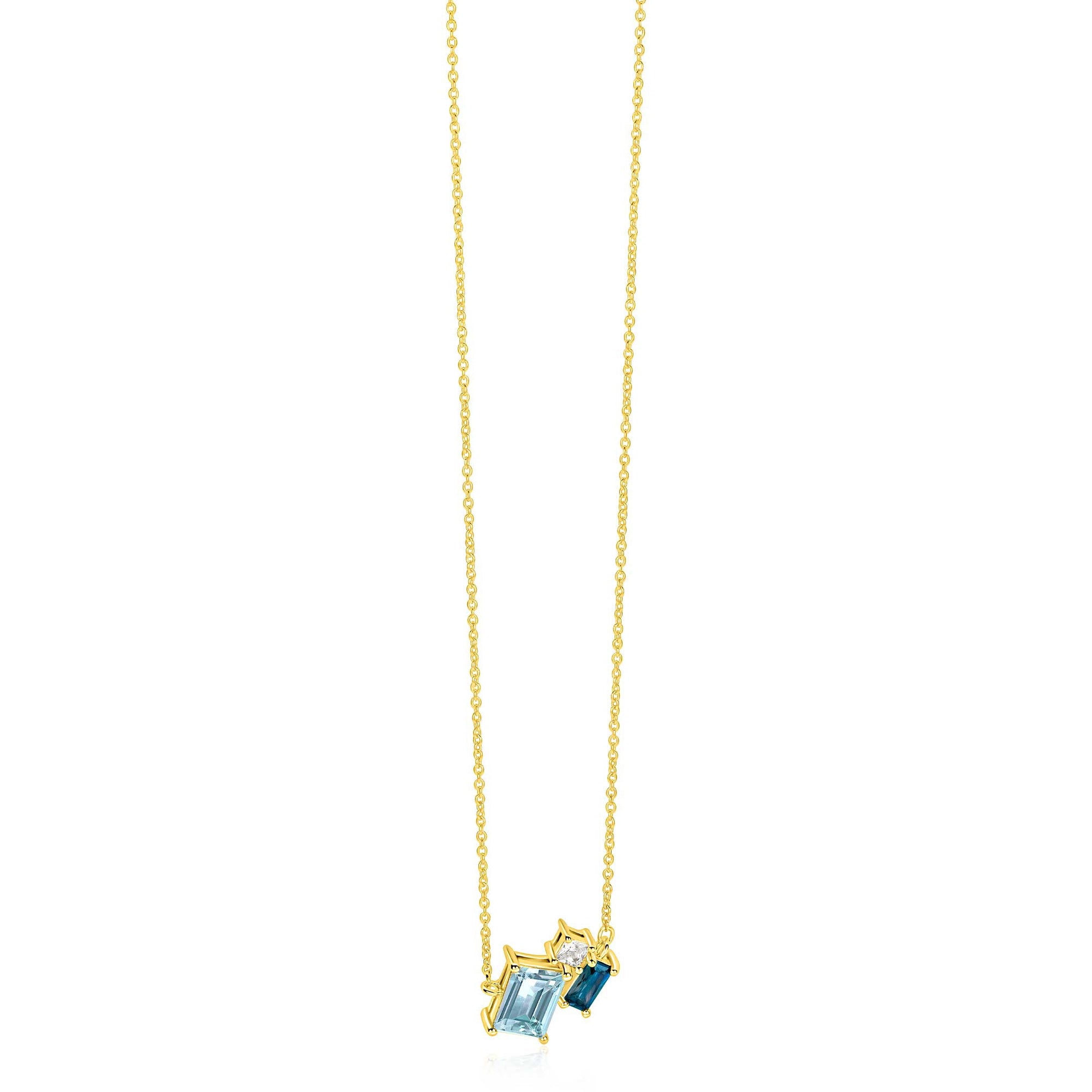 ZINZI Verguld Zilveren Ketting ZIC2897 - ZIC2897