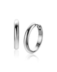 Zinzi zilveren oorringen gladde met ronde buis 3mm met luxe klapsluiting 20mm – ZIO2602 - PansiteNederland.nl