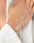 ZINZI gold plated zilveren schakelarmband met drie ovale witte zoetwaterparels 17-20cm ZIA2588 - PansiteNederland.nl