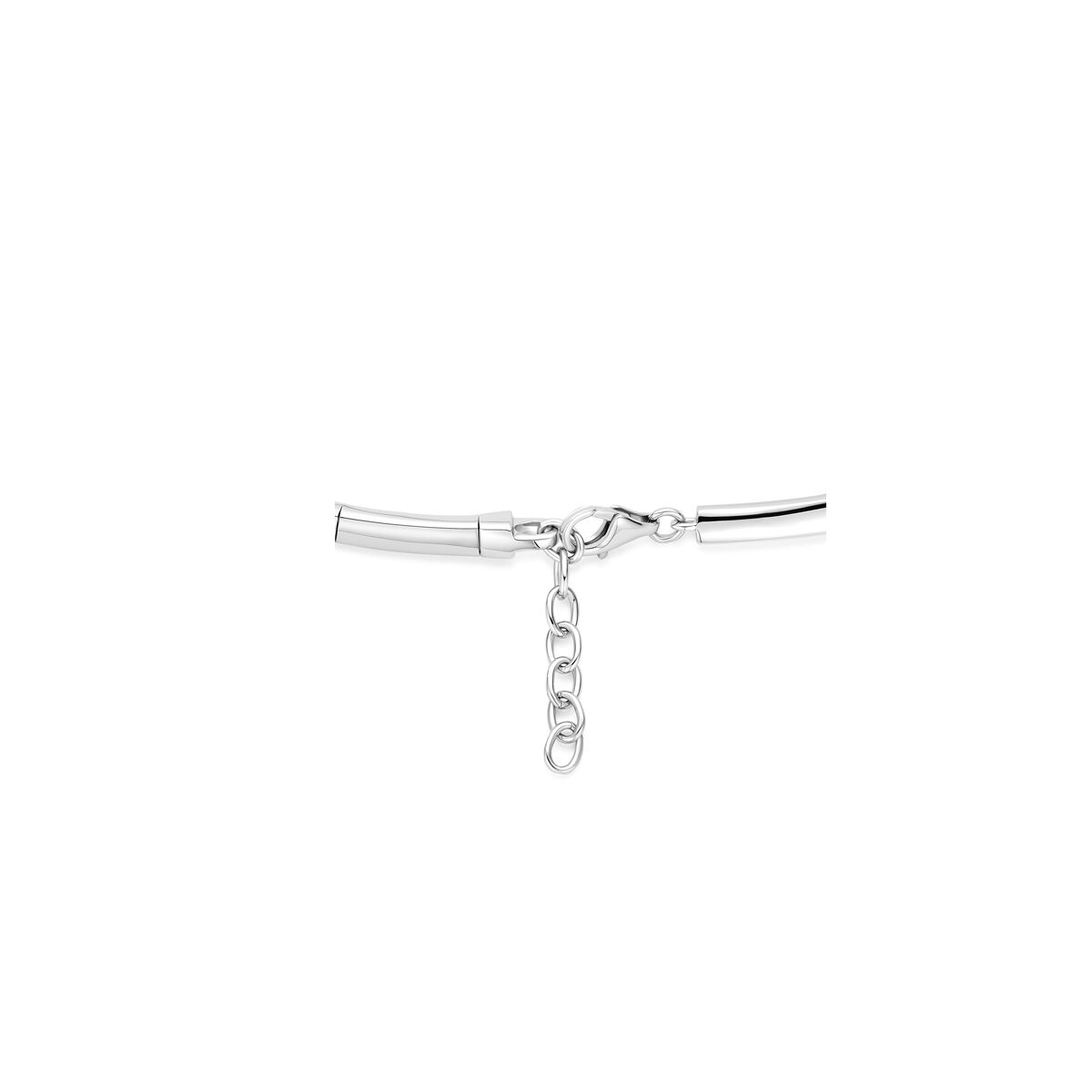 Fantasy Collection Collier zirkonia 8,5 mm 42 + 3 cm zilver gerhodineerd