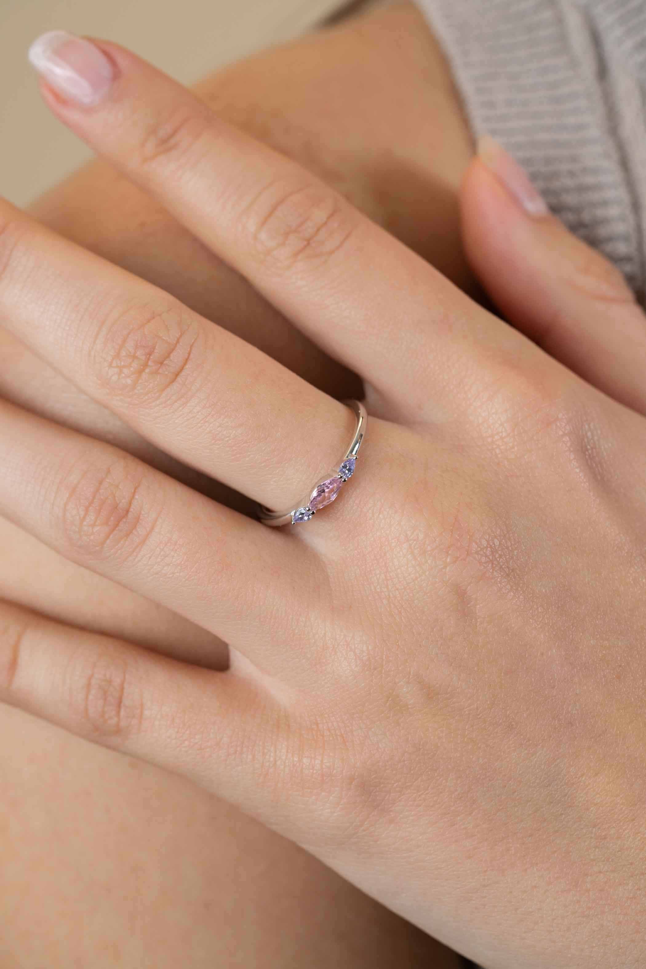 ZINZI Zilveren Ring met Roze Zirkonia - ZIR2498