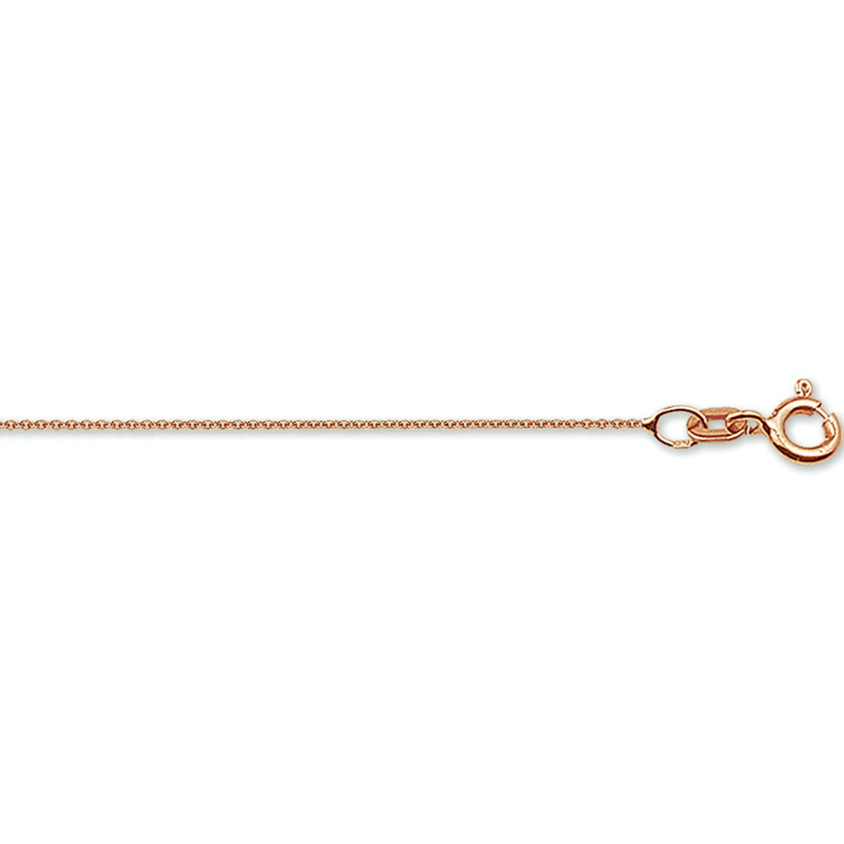 Fantasy Collection Collier anker rond 0,8 mm 14K roségoud