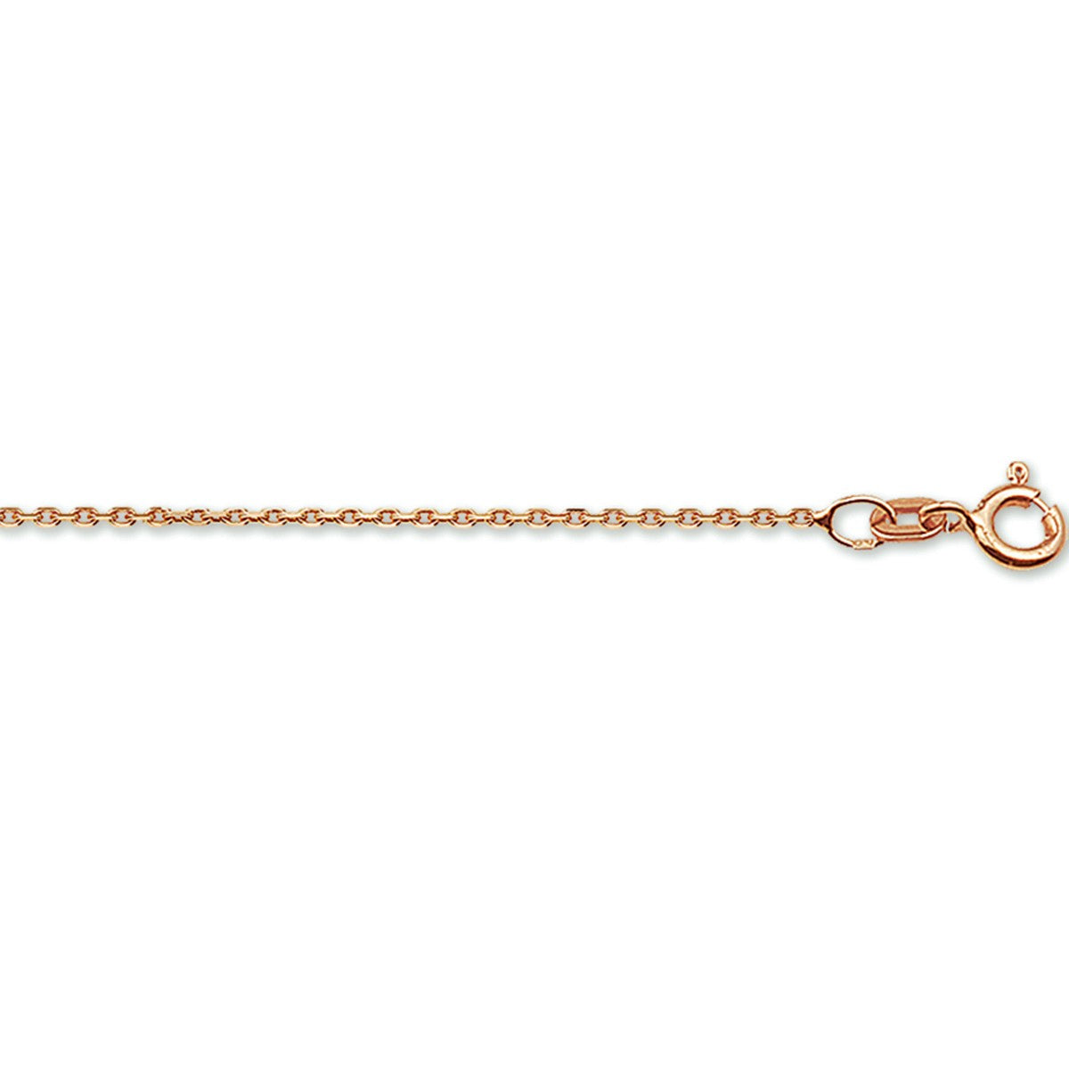Fantasy Collection Collier anker gediamanteerd 1,1 mm 14K roségoud
