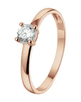 14K rosegoud Ring Met Zirkonia 4400935 - PansiteNederland.nl