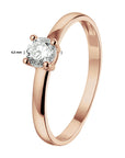 14K rosegoud Ring Met Zirkonia 4400935 - PansiteNederland.nl