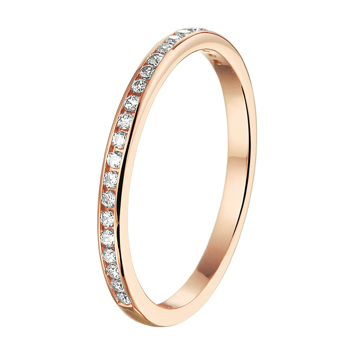 Fantasy Collection Aanschuifring zirkonia 14K roségoud