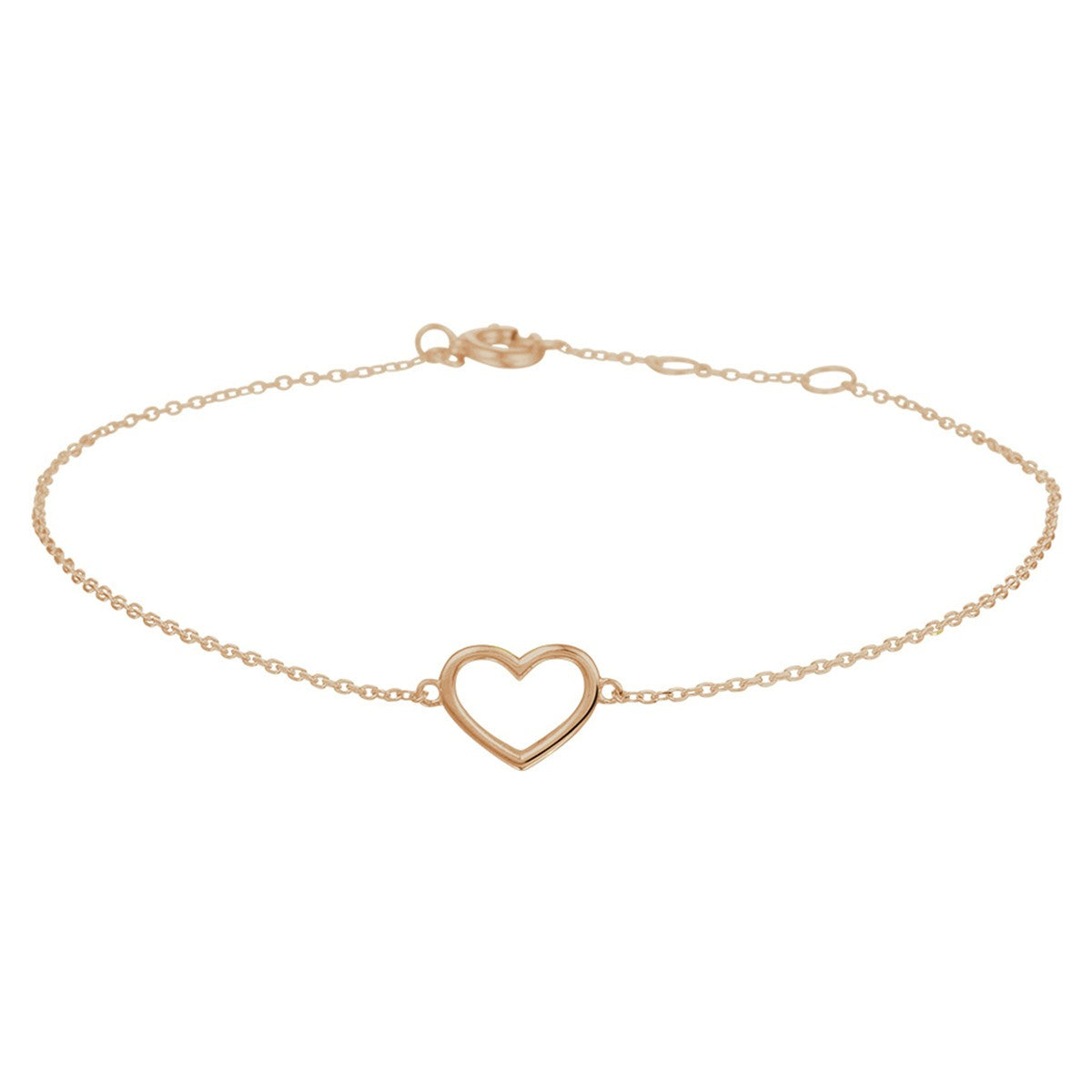Fantasy Collection Armband hart 16 - 17 - 18 cm 14K roségoud