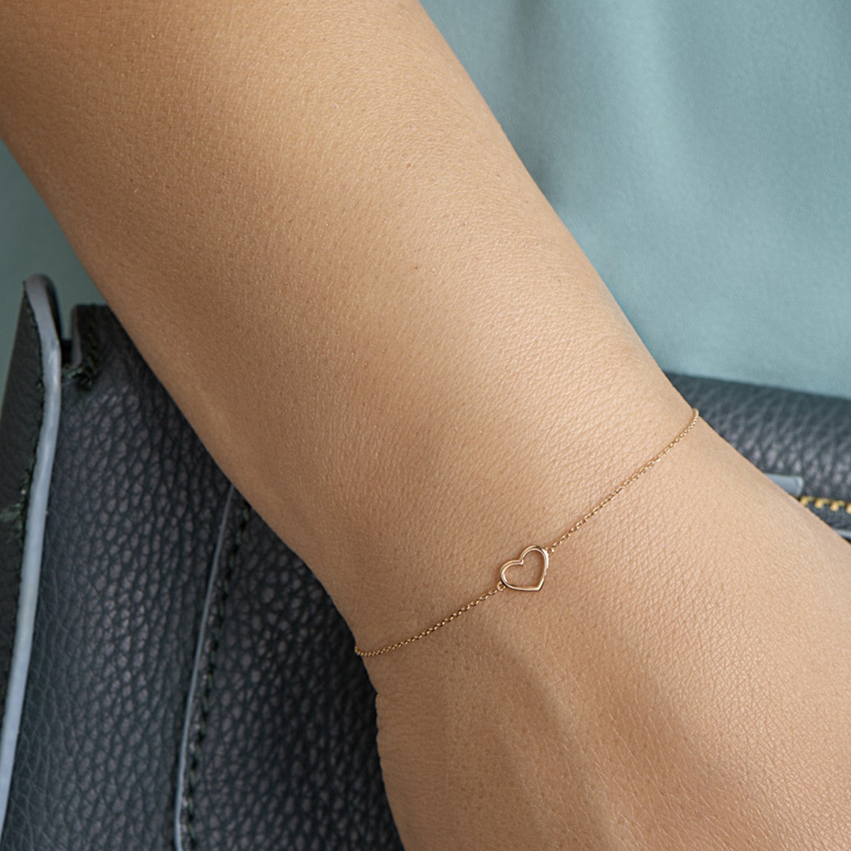 Fantasy Collection Armband hart 16 - 17 - 18 cm 14K roségoud
