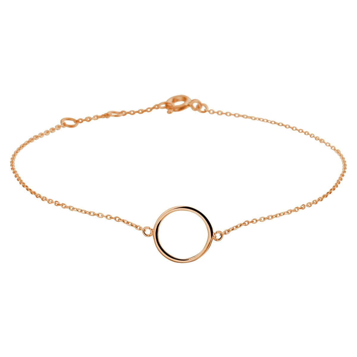 Fantasy Collection Armband rondje 16,5 - 17,5 - 18,5 cm 14K roségoud