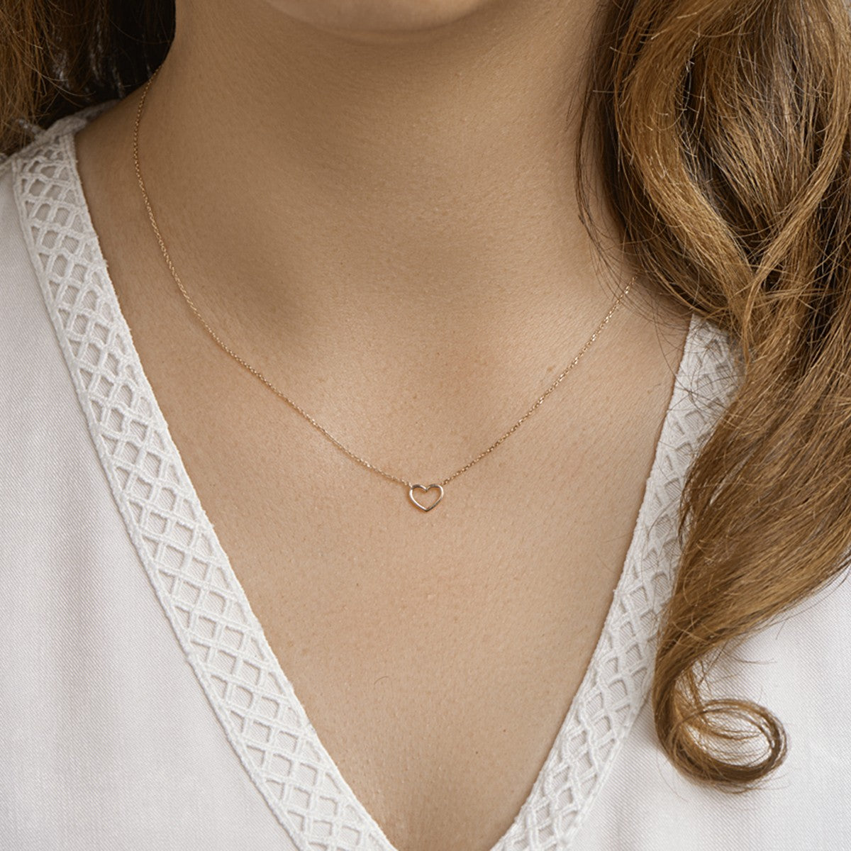 Fantasy Collection Collier hart 40 - 42 - 44 cm 14K roségoud - PSN4401254
