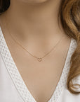 14K Rosegouden Collier hart 0,8 mm 40 - 42 - 44 cm - PSN4401254 - PansiteNederland.nl