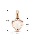 14K rosegoud hanger hart maansteen 4401433 - PansiteNederland.nl