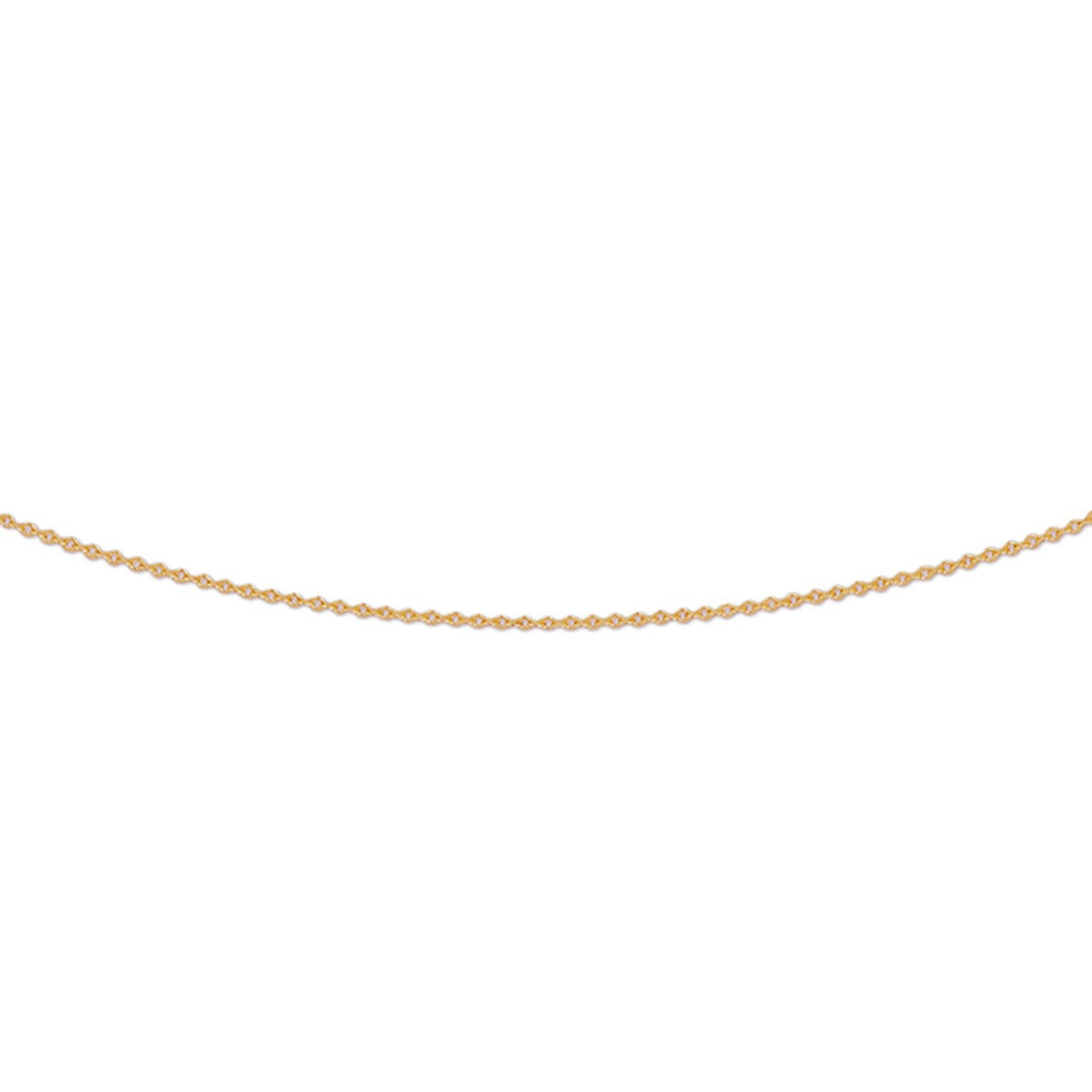 Fantasy Collection Collier anker plat 0,8 mm 41 - 43 - 45 cm 14K roségoud