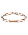 14K Roségoud Armband Paperclip Vierkante Buis 6,0 Mm 19 Cm 4401508 - PansiteNederland.nl