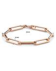 14K Roségoud Armband Paperclip Vierkante Buis 6,0 Mm 19 Cm 4401508 - PansiteNederland.nl