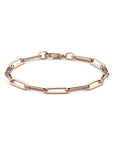 14K Roségoud Armband Paperclip Platte Buis 5,0 Mm 19 Cm 4401509 - PansiteNederland.nl